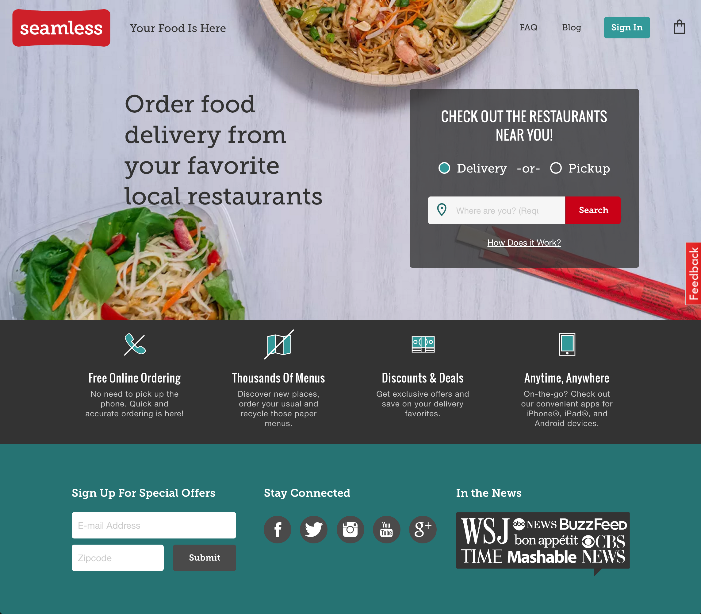 Seamless Homepage Post-Facelift